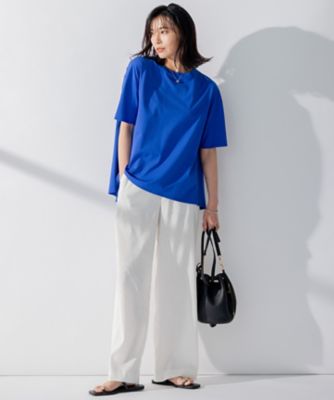 洗える】ALBINIジャージー バックフレア Tシャツ