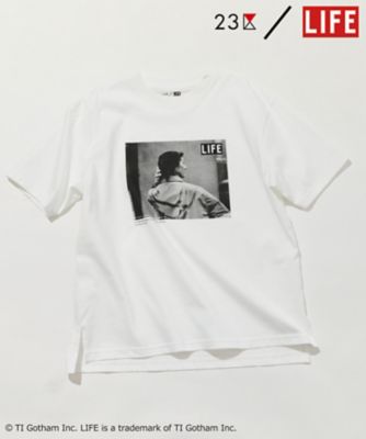 ＜三越伊勢丹/公式＞【SALE】23区 (Women)/ニジュウサンク PHOTO Tシャツ 301_シロ トップス【三越伊勢丹/公式】