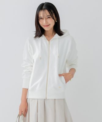 ＜23区 (Women)＞【洗える】オーガニックコットンテリー　ジップアップ　フーディー（ＫＫＷＯＳＳ０２３０）