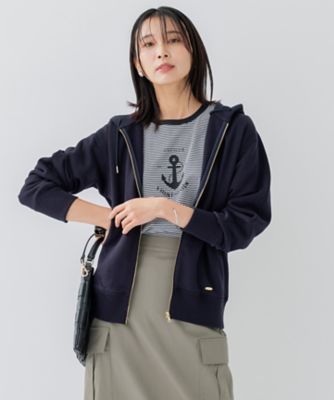 洗える】オーガニックコットンテリー ジップアップ フーディー