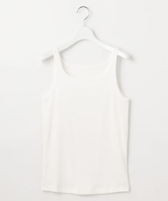 ＜自由区 L (Women/大きいサイズ)＞【洗える】ソフトリブ　タンクトップ（ＫＫＷＲＣＡ０３３２）