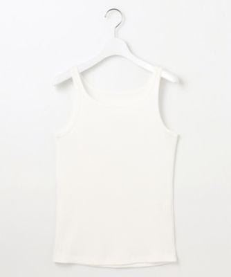 ＜自由区 L (Women/大きいサイズ)＞【洗える】ソフトリブテレコ　タンクトップ（ＫＫＷＲＣＭ０３３２）