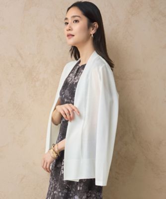 ＜自由区 L (Women/大きいサイズ)＞【１７号サイズまで展開・接触冷感・ＵＶケア・洗える】ファンクショナル　カーディガン（ＫＫＷＲＧＡ００３５）