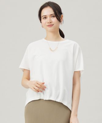 ＜自由区 L (Women/大きいサイズ)＞【接触冷感・ＵＶカット・吸水速乾・抗菌防臭・洗える】ハイカウントフォルム　Ｔシャツ（ＫＫＷＲＧＭ０４３２）