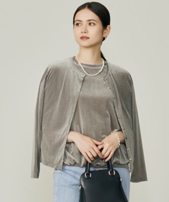 シアーベロア カーディガン（KKWRGW0332） | 自由区 L