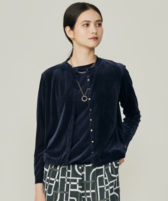 シアーベロア カーディガン（KKWRGW0332） | 自由区 L