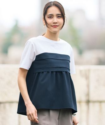 ＜自由区 L (Women/大きいサイズ)＞【カタログ掲載】ビスチェコンビ　Ｔシャツ（ＫＫＷＲＬＭ０４３３）