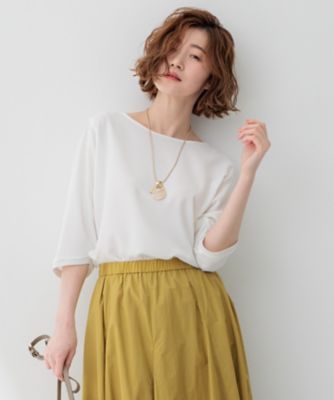 ＜23区 S (Women/小さいサイズ)＞【洗える】ストレッチジョーゼット　フォルム　カットソー（ＫＫＷＳＣＭ０４３２）