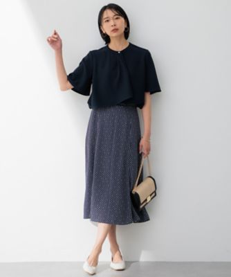 【洗える】ストレッチジョーゼット　アシンメトリー　カットソー（ＫＫＷＳＣＭ０４３４）