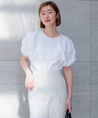 ＜23区 S (Women/小さいサイズ)＞【ＧＬＯＷ８月号掲載／洗える】スムースデザイン　ツイスト　カットソー（ＫＫＷＳＣＭ０５３１）