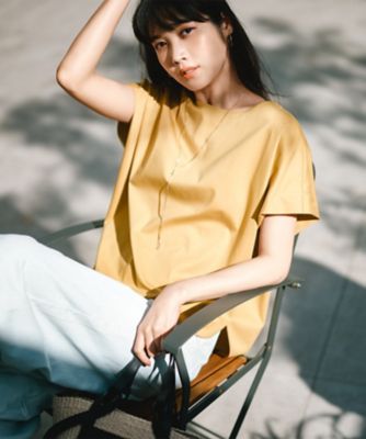 洗える】スムースデザイン フォルム カットソー（KKWSCM0532