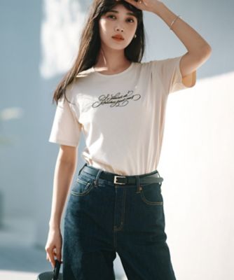 【井波麻里衣さんコラボ】カリグラフィー　刺繍　Ｔシャツ（ＫＫＷＳＣＭ０５４３）