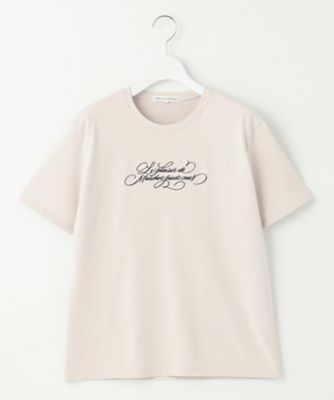 【井波麻里衣さんコラボ】カリグラフィー　刺繍　Ｔシャツ（ＫＫＷＳＣＭ０５４３）