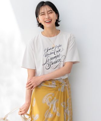 【井波麻里衣さんコラボ】カリグラフィー　プリント　Ｔシャツ（ＫＫＷＳＣＭ０５４４）