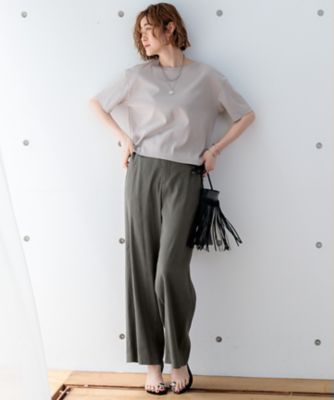 【ＧＬＯＷ８月号掲載／接触冷感】半袖　クロップド　ＩＴ　ＴＥＥ（ＫＫＷＳＣＭ０６３５）