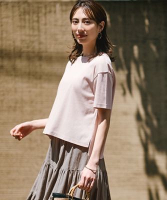 【ＧＬＯＷ８月号掲載／接触冷感】半袖　クロップド　ＩＴ　ＴＥＥ（ＫＫＷＳＣＭ０６３５）