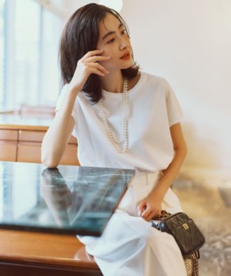 【接触冷感／洗える】フレンチスリーブ　ＩＴ　ＴＥＥ（ＫＫＷＳＣＭ０６３６）