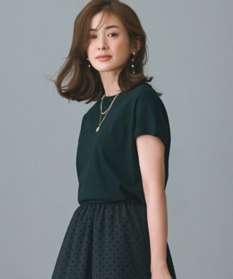 【接触冷感／洗える】フレンチスリーブ　ＩＴ　ＴＥＥ（ＫＫＷＳＣＭ０６３６）