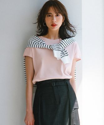 【接触冷感／洗える】フレンチスリーブ　ＩＴ　ＴＥＥ（ＫＫＷＳＣＭ０６３６）