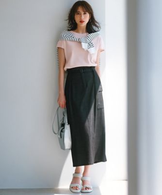 【接触冷感／洗える】フレンチスリーブ　ＩＴ　ＴＥＥ（ＫＫＷＳＣＭ０６３６）