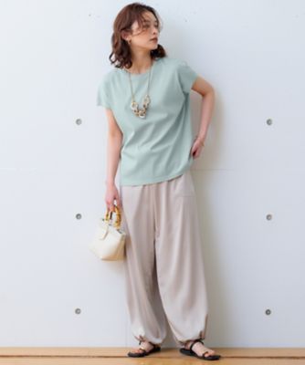 【接触冷感／洗える】フレンチスリーブ　ＩＴ　ＴＥＥ（ＫＫＷＳＣＭ０６３６）