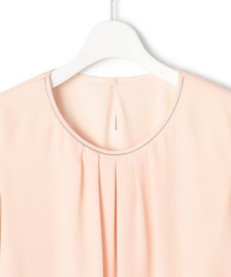 【洗える】シルキーデシン　ボールチェーン　カットソー（ＫＫＷＳＣＳ００３０）
