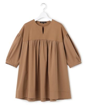⭐︎sakura⭐︎ アトリエフランセのガーゼカットソーチュニック チュニックシャツ レディース 長袖 チュニック 綿 ガーゼ