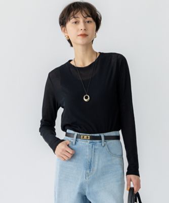【Ｏｇｇｉ５月号掲載／洗える】シアー　レイヤード　ＴＥＥ（ＫＫＷＳＧＭ０３３３）