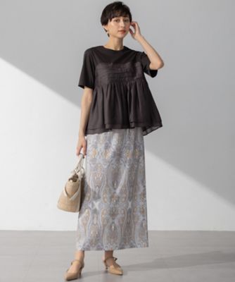 【杏さん着用／ＷＥＢ＆一部店舗限定カラーあり】オーガンジービスチェコンビ　カットソー（ＫＫＷＳＧＭ０４３６）
