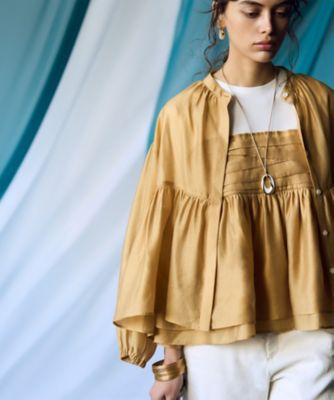【杏さん着用／ＷＥＢ＆一部店舗限定カラーあり】オーガンジービスチェコンビ　カットソー（ＫＫＷＳＧＭ０４３６）