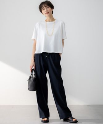 【ＧＬＯＷ６月号掲載／洗える】スビンギザコットン　クロップド　Ｔシャツ（ＫＫＷＳＧＭ０４３８）