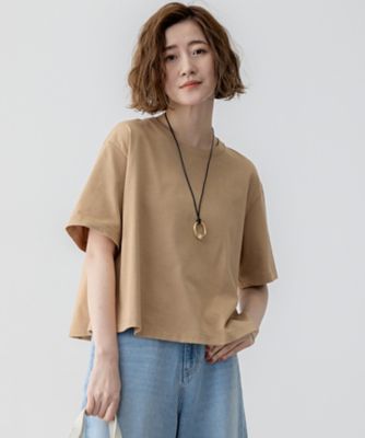 【ＧＬＯＷ６月号掲載／洗える】スビンギザコットン　クロップド　Ｔシャツ（ＫＫＷＳＧＭ０４３８）