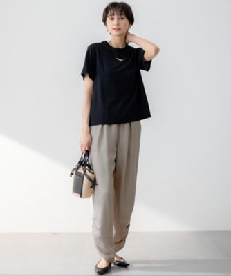 【小さいサイズ】ジャージーラメTシャツ/洗える 洗える】ラメジャージ TEE（KKWSGM0443） | 23区 S