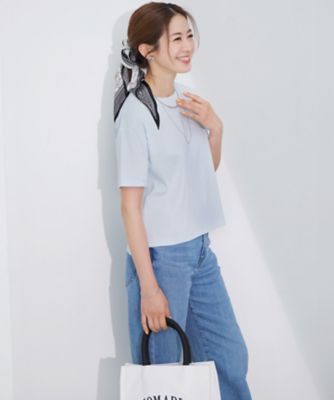 【速乾性／汗じみ防止】半袖　クロップド　ＩＴ　Ｔシャツ（ＫＫＷＳＧＭ０６３５）