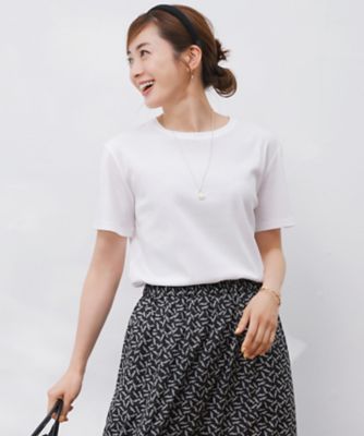 ＜23区 S (Women/小さいサイズ)＞【速乾性／汗じみ防止】ベーシック　ＩＴ　Ｔシャツ（ＫＫＷＳＧＭ０６３７）