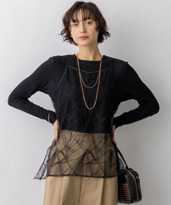 刺繍レース キャミソール（KKWSLM0334） | 23区 S (Women