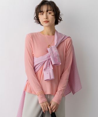 ピンク系 レディースの小さいサイズ 3号～7号／XXS～S Tシャツ
