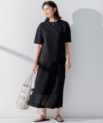 【洗える】ＡＬＢＩＮＩジャージー　バックフレア　Ｔシャツ（ＫＫＷＳＳＭ０５３４）