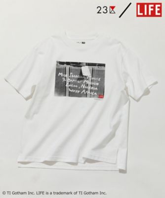 ＜23区 S (Women/小さいサイズ)＞【２３区／ＬＩＦＥ】ＰＨＯＴＯ　Ｔシャツ（ＫＫＷＳＳＭ０５４１）