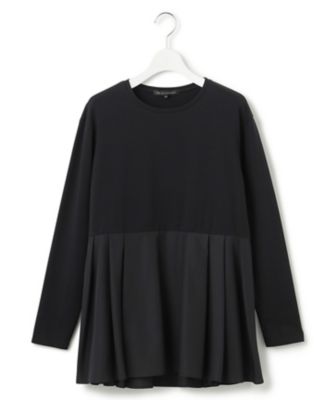 【杏さん着用／ご好評につき新色追加】ナチュラルコットンベアコンビ　ペプラム　カットソー（ＫＫＷＷＣＡ０３３７）