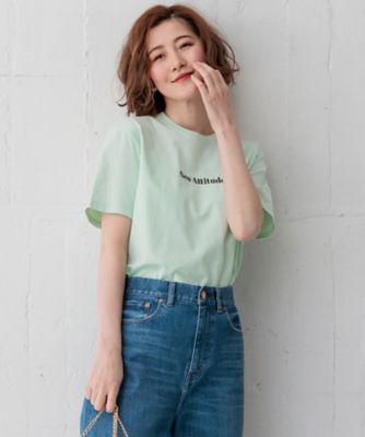 【洗える】Ｎｅｏ　Ａｔｔｉｔｕｄｅ　ロゴＴシャツ（ＫＫＷＷＣＭ０３３５）