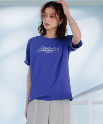 井波麻里衣さんコラボ】カリグラフィー 刺繍 Tシャツ