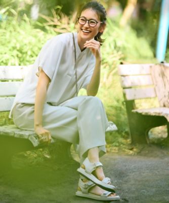 洗える】ストレッチジョーゼット フレンチスリーブ カットソー