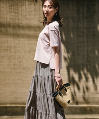 GLOW8月号掲載／接触冷感】半袖 クロップド IT TEE