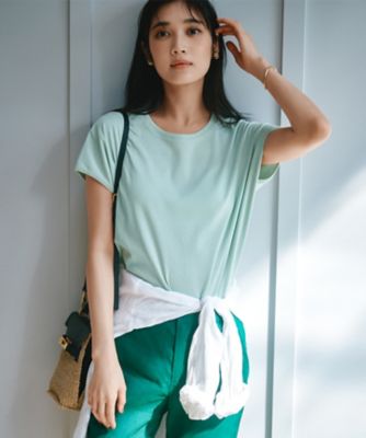 【接触冷感／洗える】フレンチスリーブ　ＩＴ　ＴＥＥ（ＫＫＷＷＣＭ０６３６）