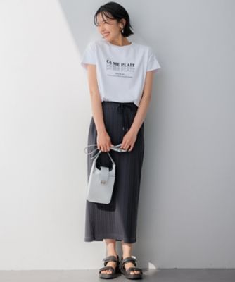 【ＵＶカット／洗える】ＣＡ　ＭＥ　ＰＬＡＩＴ　ロゴＴシャツ（ＫＫＷＷＣＭ０６３７）