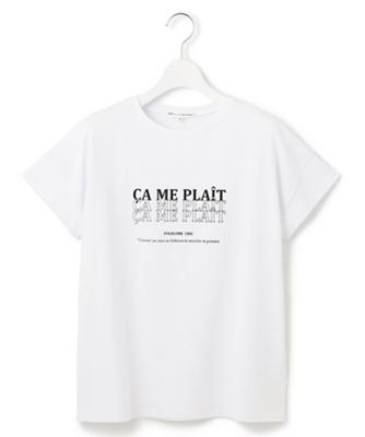 【ＵＶカット／洗える】ＣＡ　ＭＥ　ＰＬＡＩＴ　ロゴＴシャツ（ＫＫＷＷＣＭ０６３７）