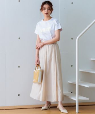 【ＵＶカット／洗える】ＣＡ　ＭＥ　ＰＬＡＩＴ　ロゴＴシャツ（ＫＫＷＷＣＭ０６３７）