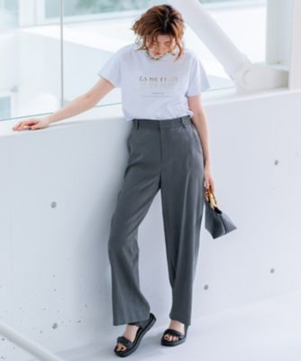 【ＵＶカット／洗える】ＣＡ　ＭＥ　ＰＬＡＩＴ　ロゴＴシャツ（ＫＫＷＷＣＭ０６３７）