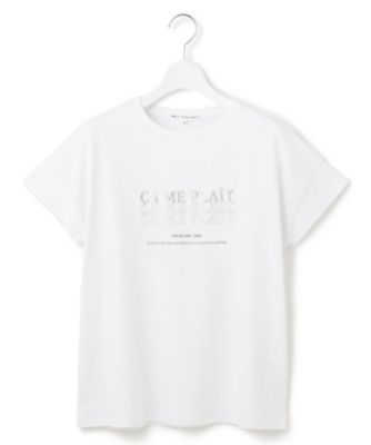 【ＵＶカット／洗える】ＣＡ　ＭＥ　ＰＬＡＩＴ　ロゴＴシャツ（ＫＫＷＷＣＭ０６３７）